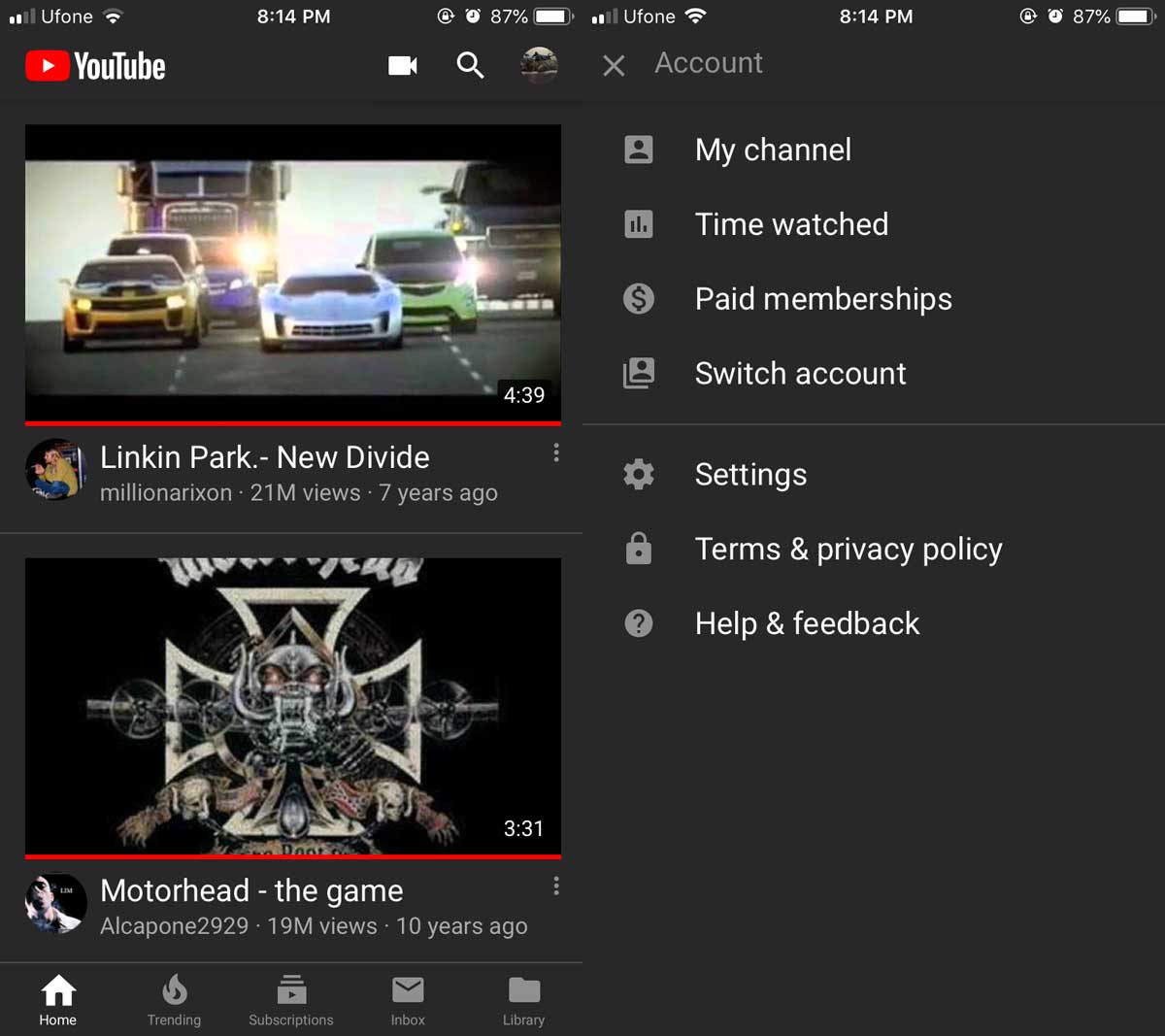 How View Watched On YouTube Apps