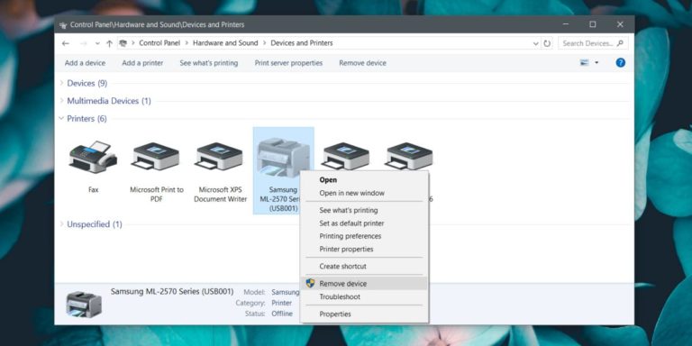 How To Uninstall A Printer On Windows 10