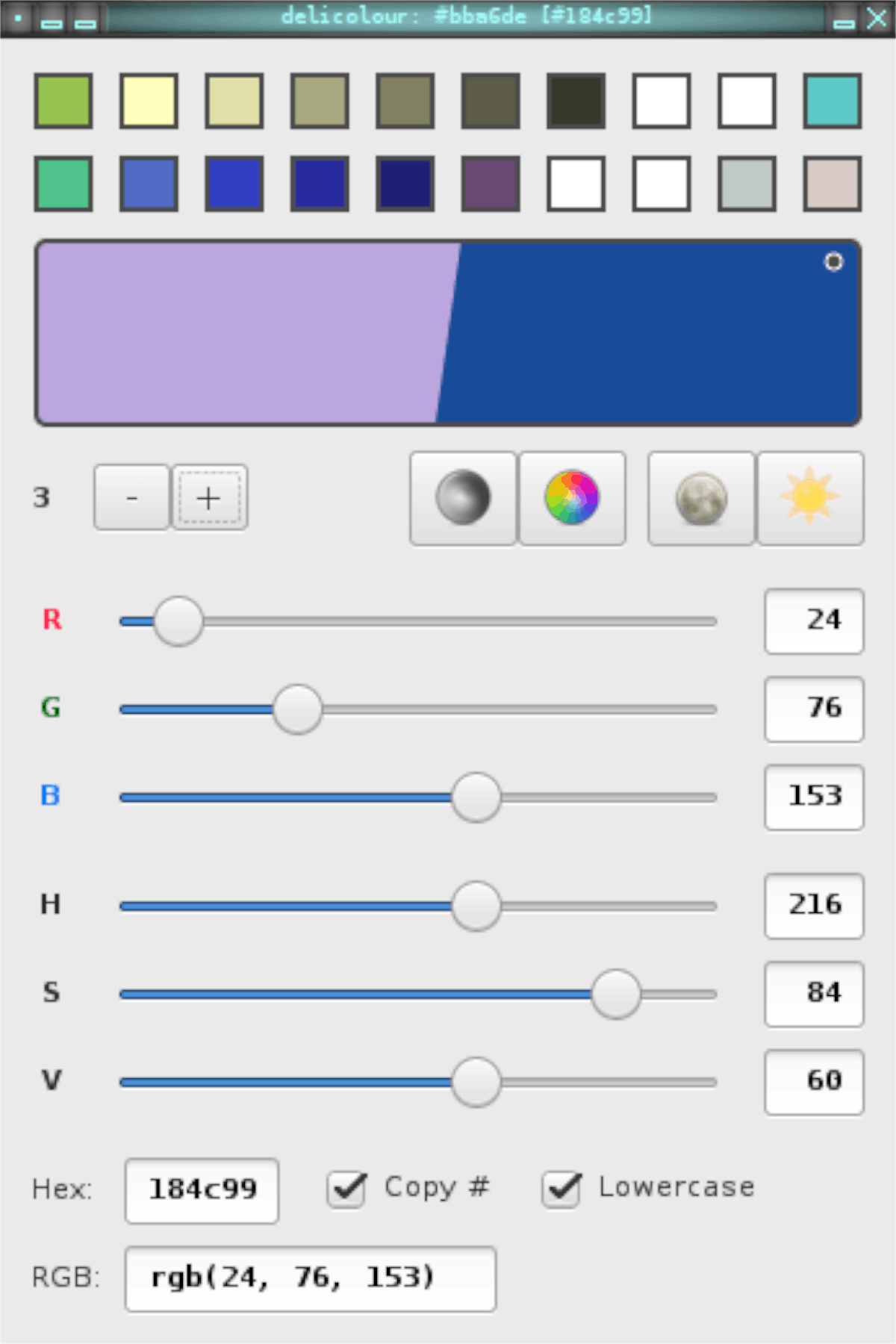 Color picking. Цвет Linux. Ползунок RGB. RGB ползунки. Приложение с палетками цветов.