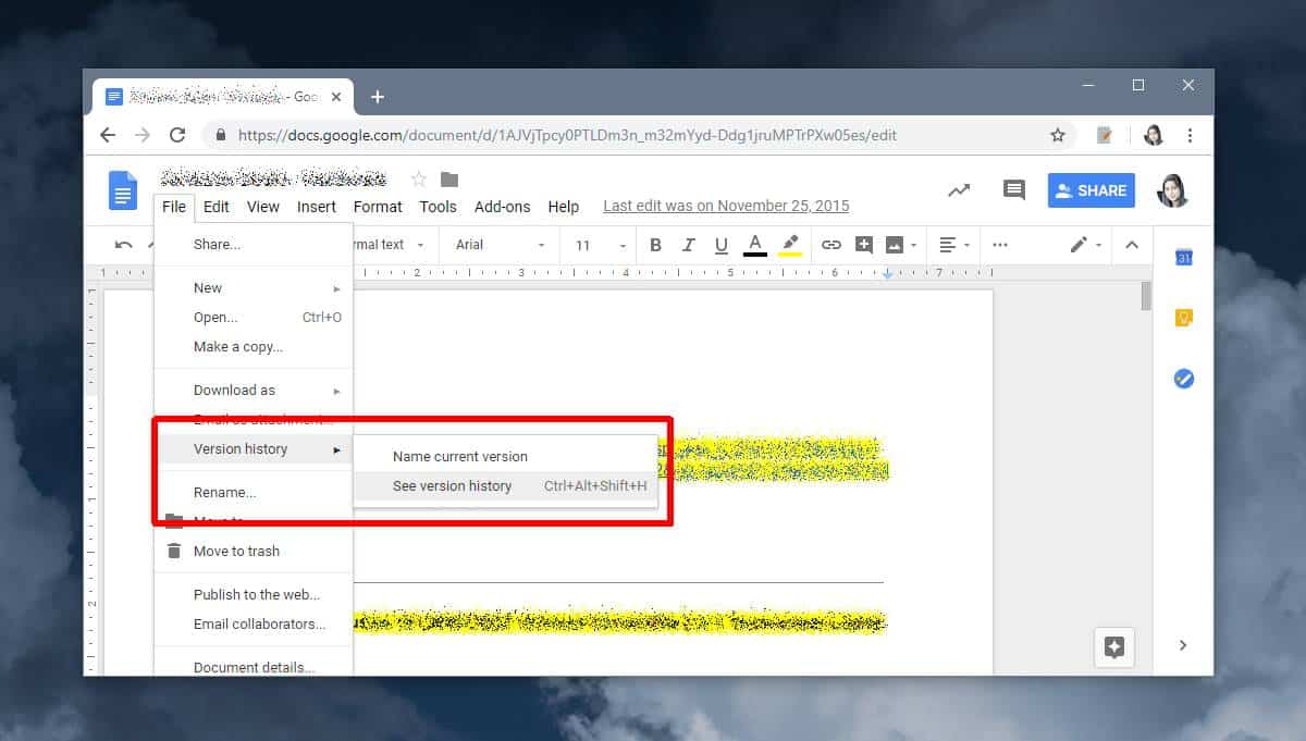 How To View Recent File Versions On Google Docs