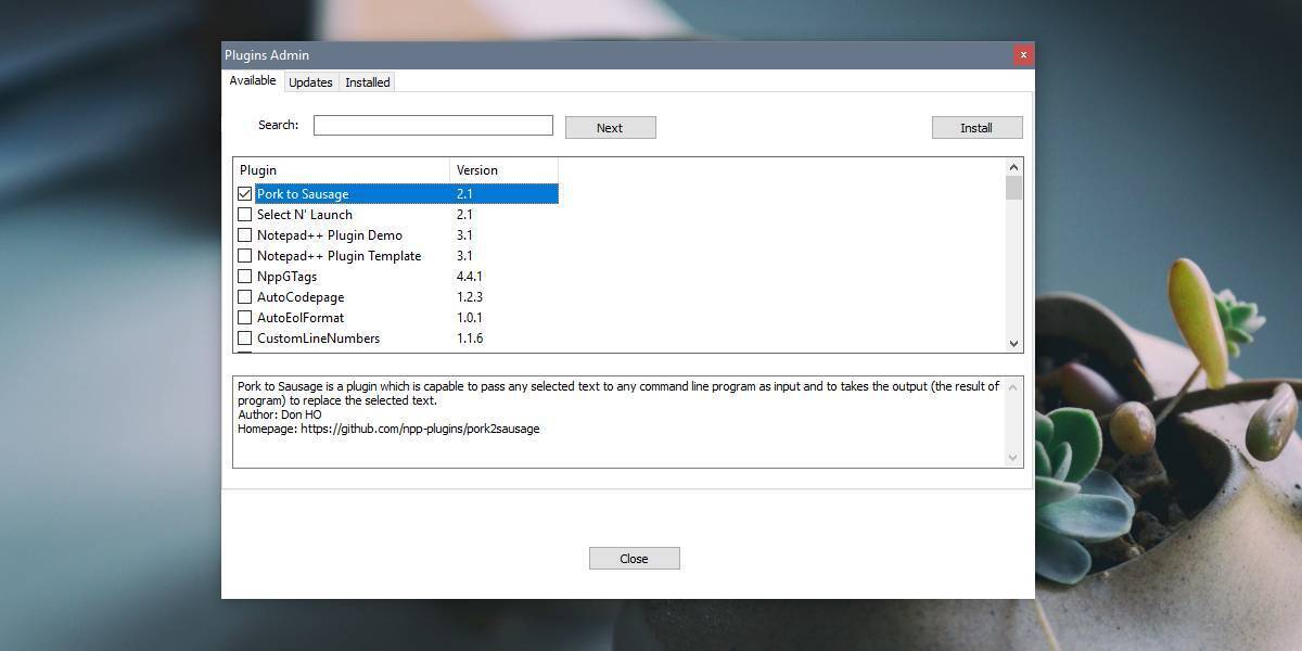 How to install plugins on Notepad++ on Windows 10