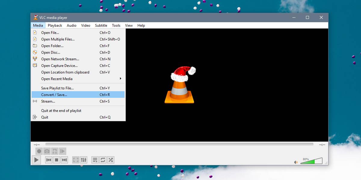 how to convert file format from vlc player to media player