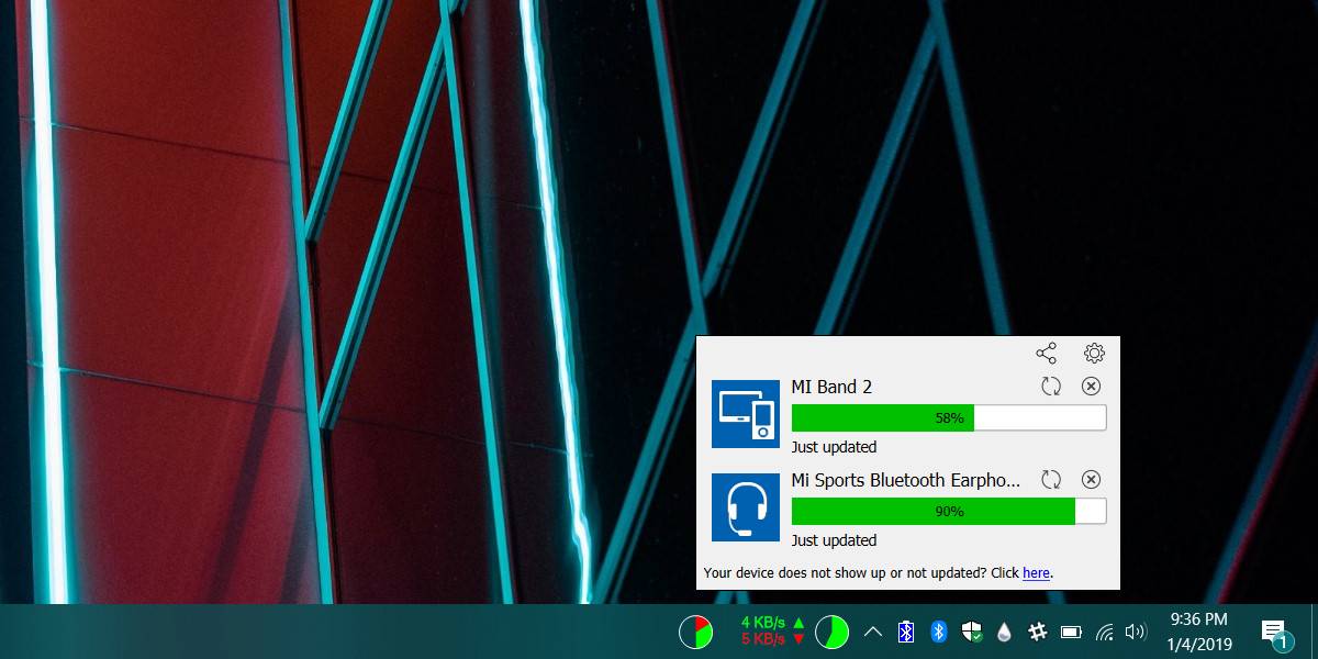How to view battery percentage for Bluetooth devices on Windows 10