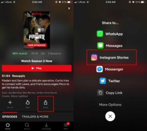 How to add Netflix shows to an Instagram Story