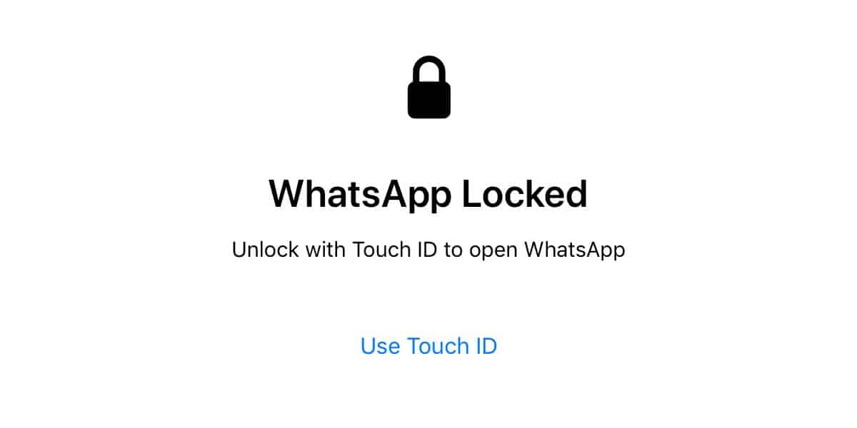 How to lock WhatsApp with Touch ID or Face ID on iOS