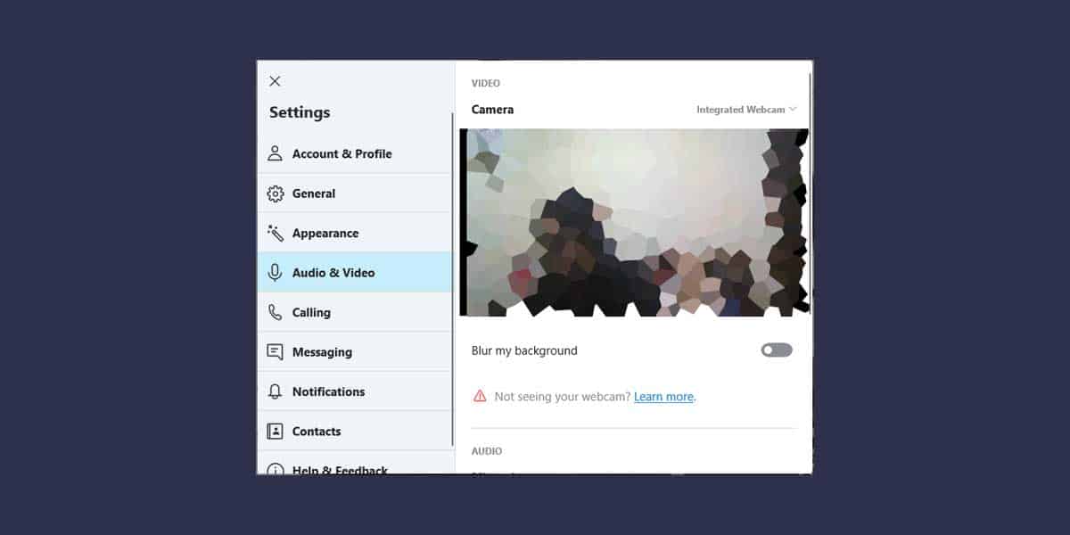 How to blur the background on Skype video calls