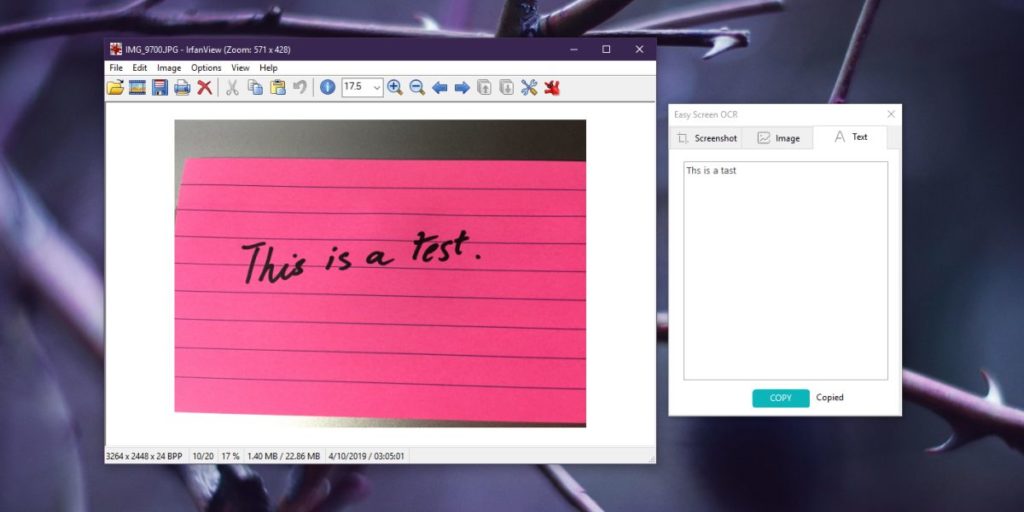 copy text from video windows 10