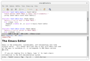 emacs text editor