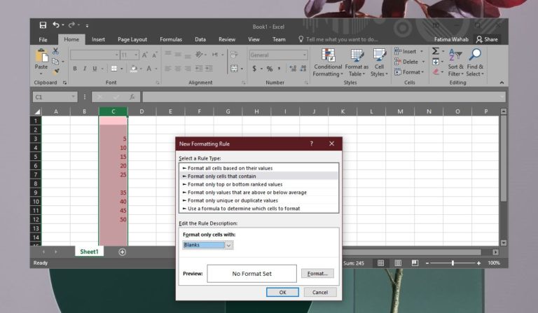 How To Skip Conditional Formatting Blank Cells In Microsoft Excel