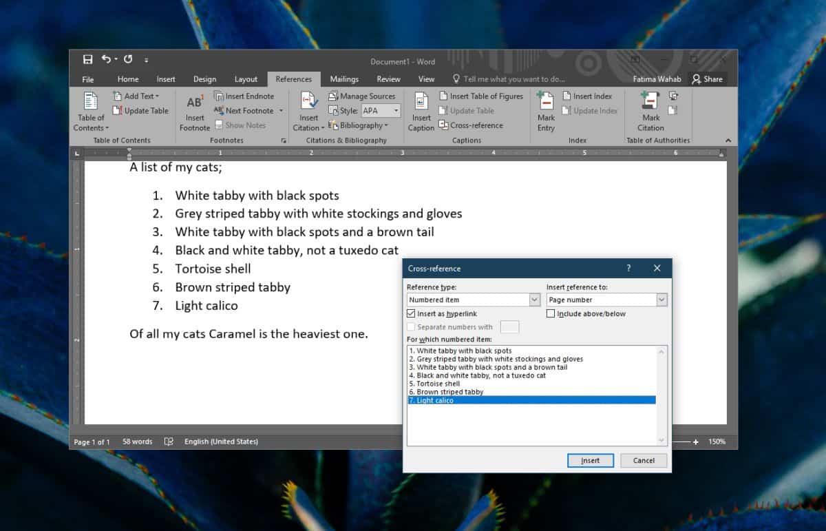 How To Reference Numbered List Items In A Microsoft Word Document