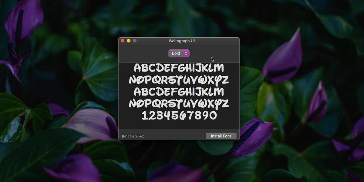 how to install font mac os x