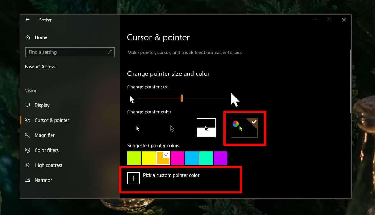 change cursor color on windows 10