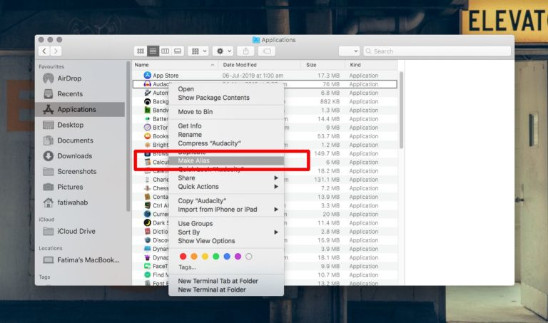 3 ways to create a file or app shortcut on macOS