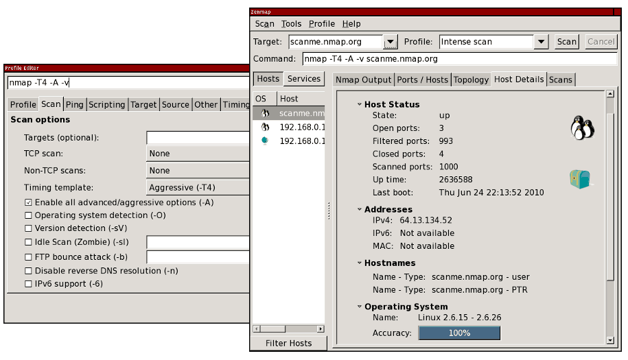 Search filter hosts