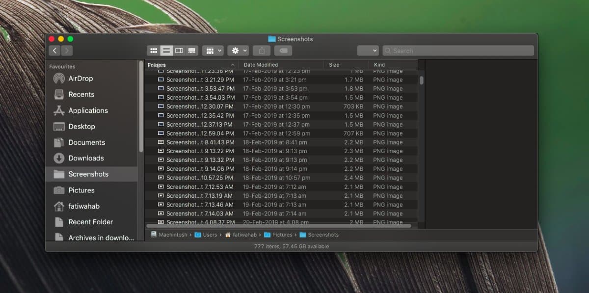 How to take low quality screenshots on macOS