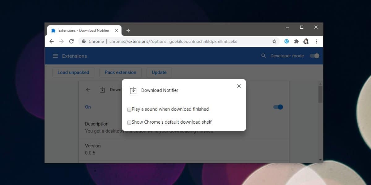disable chrome browser download notification images android