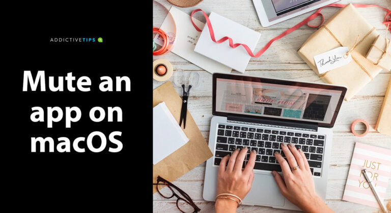 How to mute an app on macOS