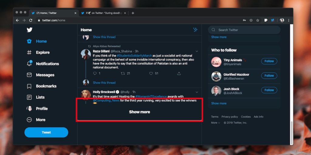 How to disable Twitter infinite scroll in the browser