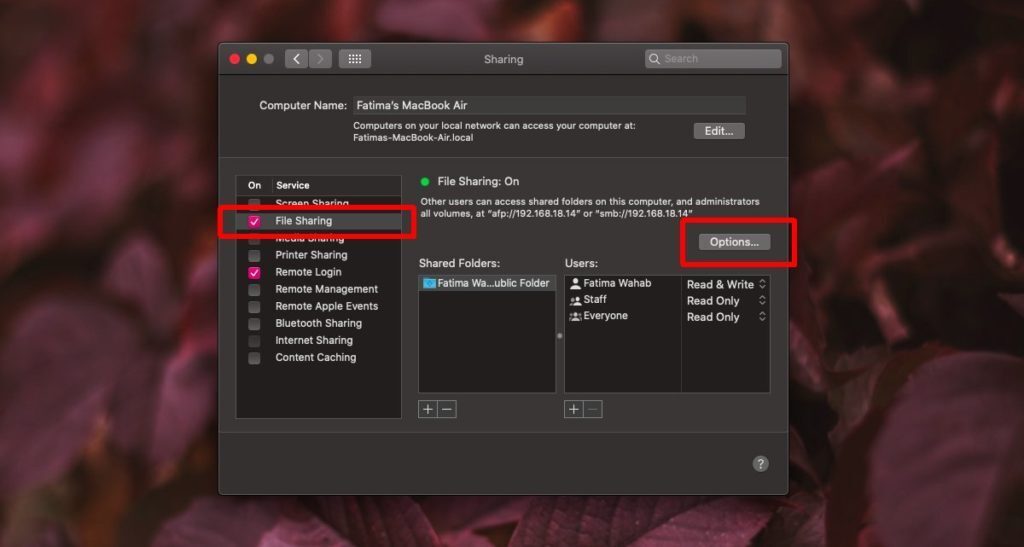 How To Enable File Sharing On MacOS
