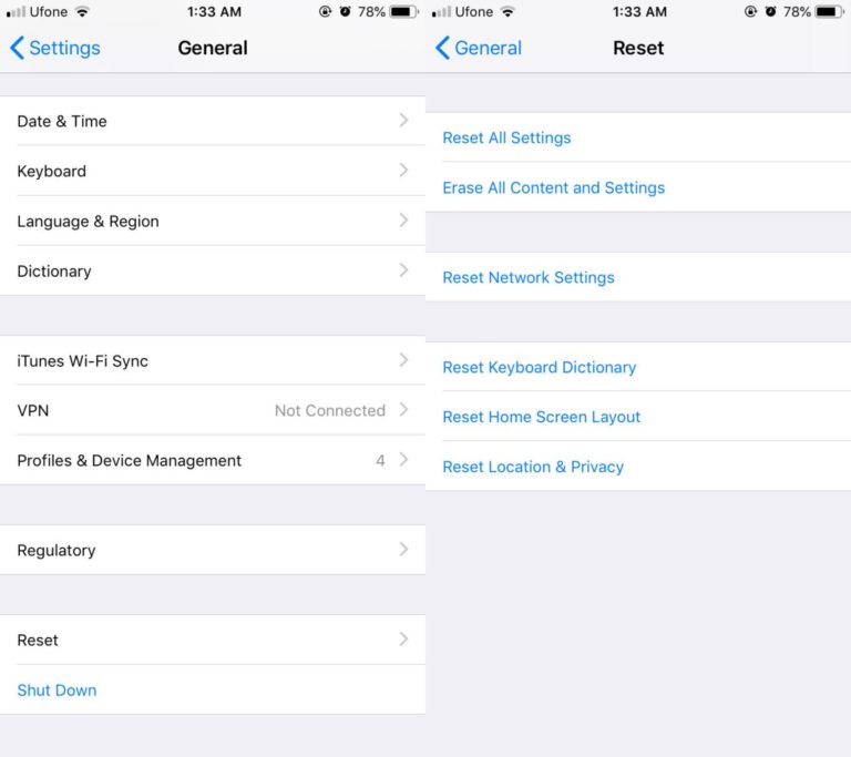 How to reset all app permissions on iOS