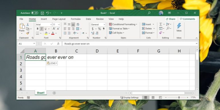 How to fix text overflow in cells in Excel Office 365