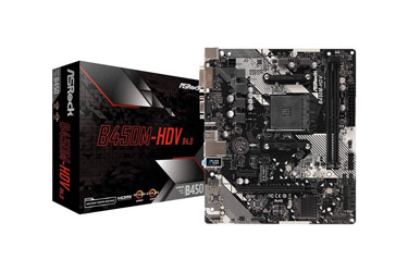 ASRock B450M-HDV R4.0 Socket AM4 MicroATX Motherboard