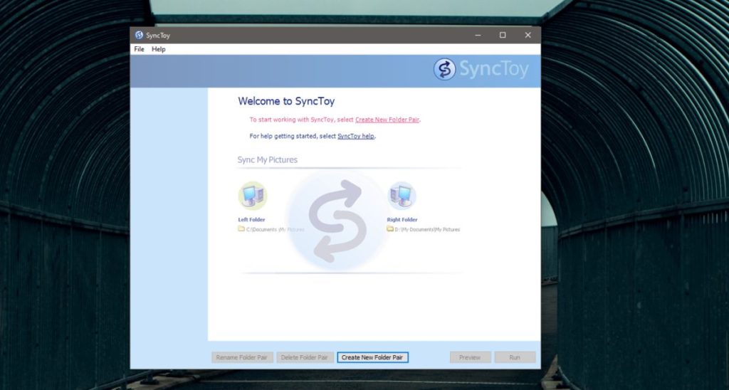synctwofolders windows