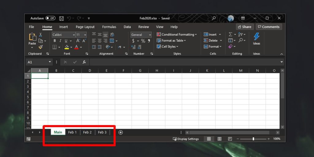 How To Set A Default Sheet In Excel