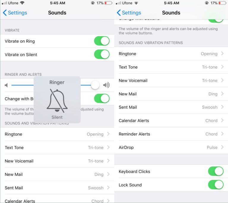 How to turn off typing sounds on the iPhone