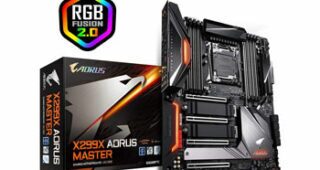 Gigabyte X299X AORUS Master Intel X299 Motherboard with 12 Phase Digital Vrm, Triple Fins-Array Heatsink