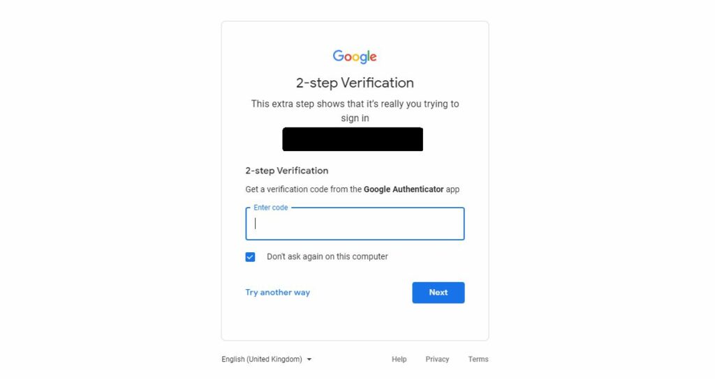 How to set up Google Authenticator for a Gmail account