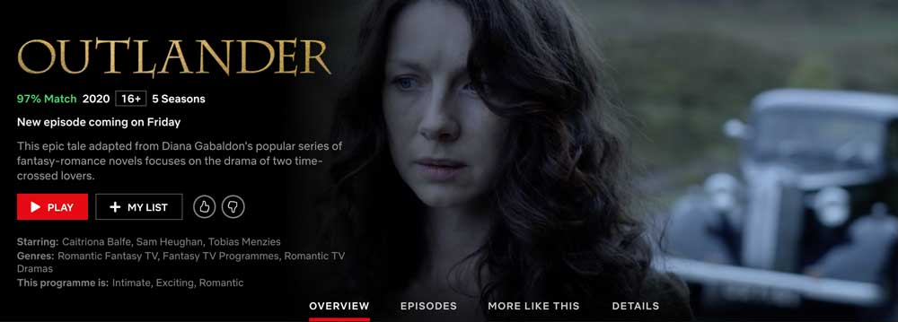 watch outlander episodes