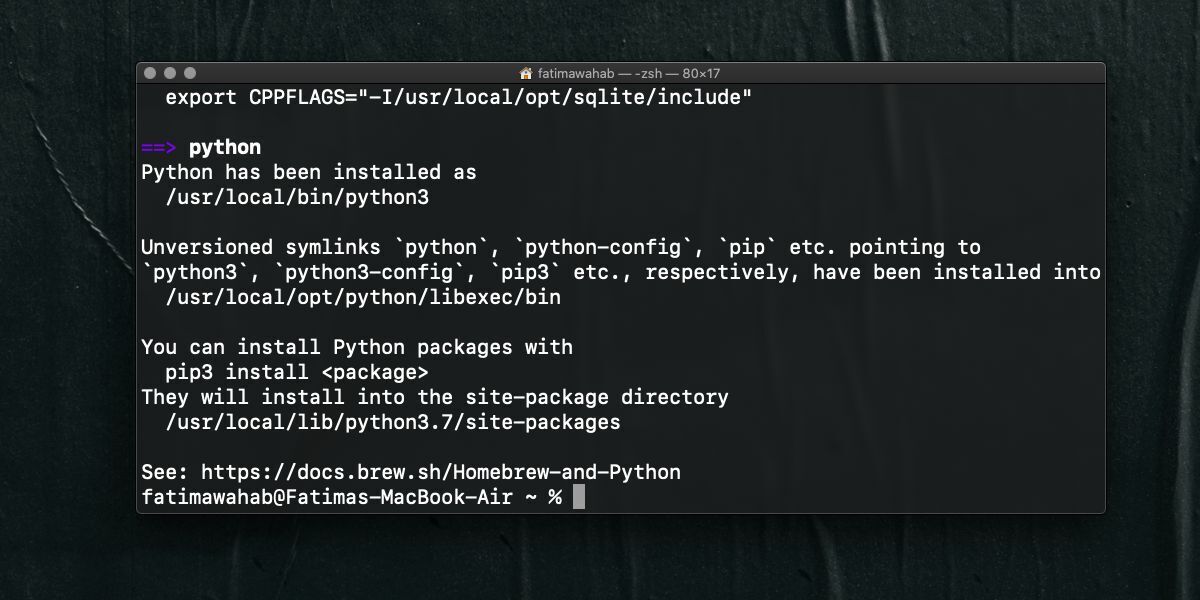 How to install Python 3 on macOS