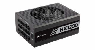 CORSAIR HX Series, HX1200, 1200 Watt, 80+ Platinum Certified, Fully Modular Power Supply