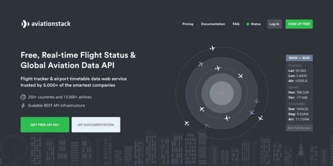 Real-time Flight Status & Global Aviation Data API