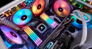 Corsair H115i RGB Platinum AIO Liquid CPU Cooler,280mm,Dual ML140 PRO RGB PWM Fans