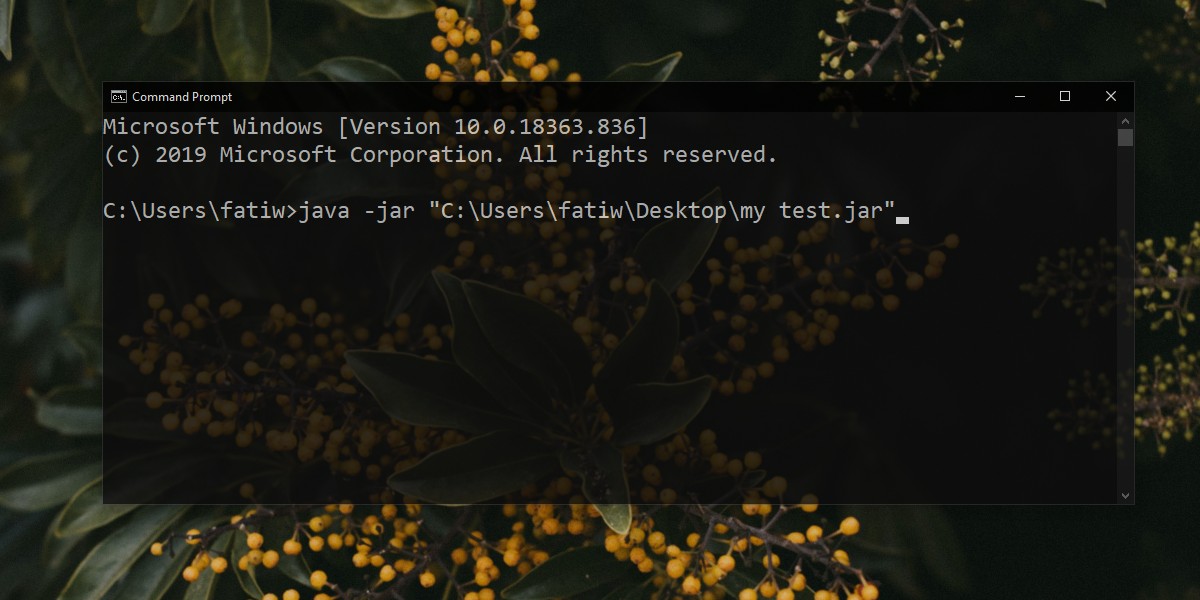 how to run java jar file in windows cmd