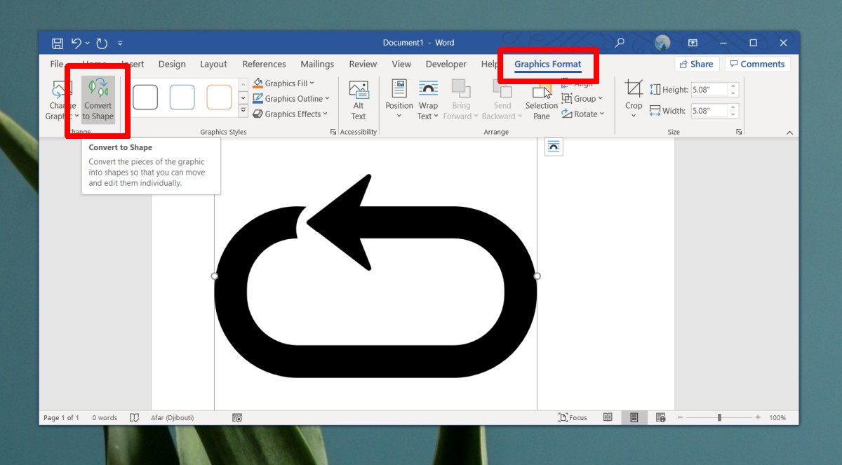 how do you curve text in word 365