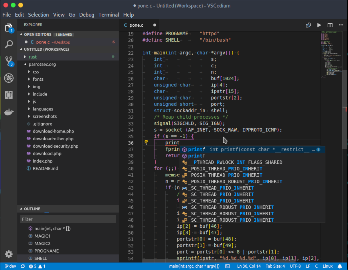 Vs code ide. VSCODIUM. Редакторы кода Linux. Vscode Linux. Скриншот Visual Studio code.