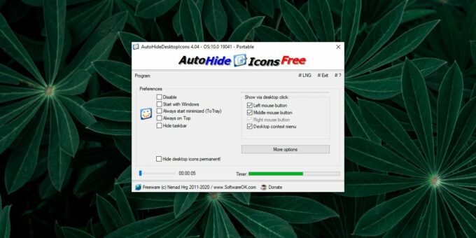 instaling AutoHideDesktopIcons 6.06