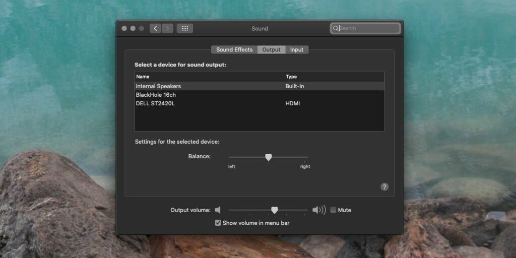 How to change audio input/output on macOS