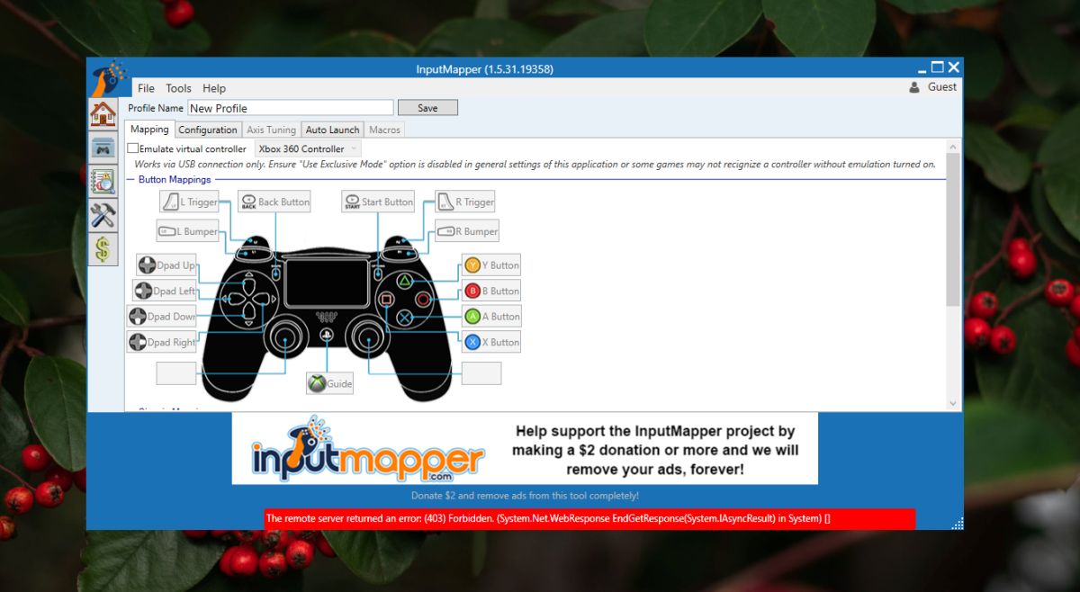 inputmapper ds4 exclusive mode tool