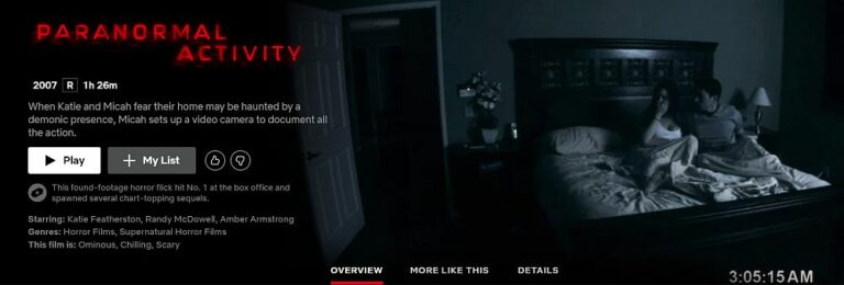 How to Watch Paranormal Activity Movies on Netflix from Anywhere