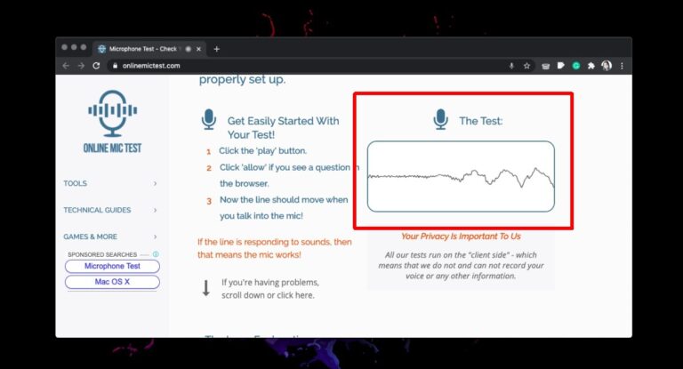 How to check the mic on a Mac