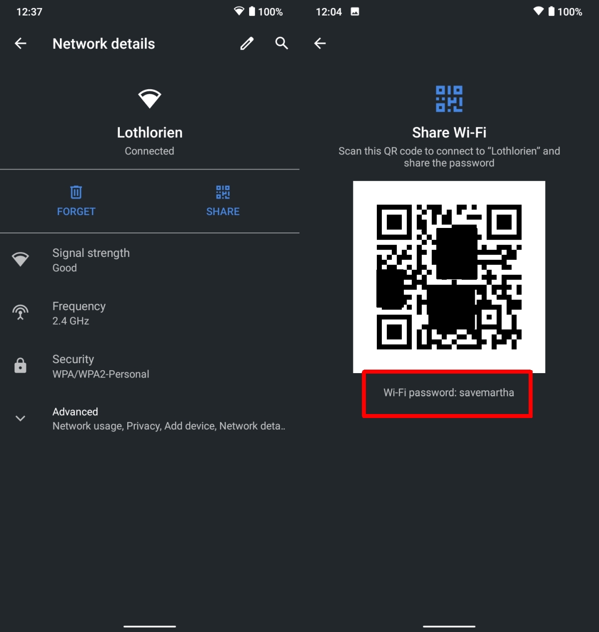 How to view saved WiFi passwords android