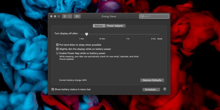 How to enable low power mode on a Mac