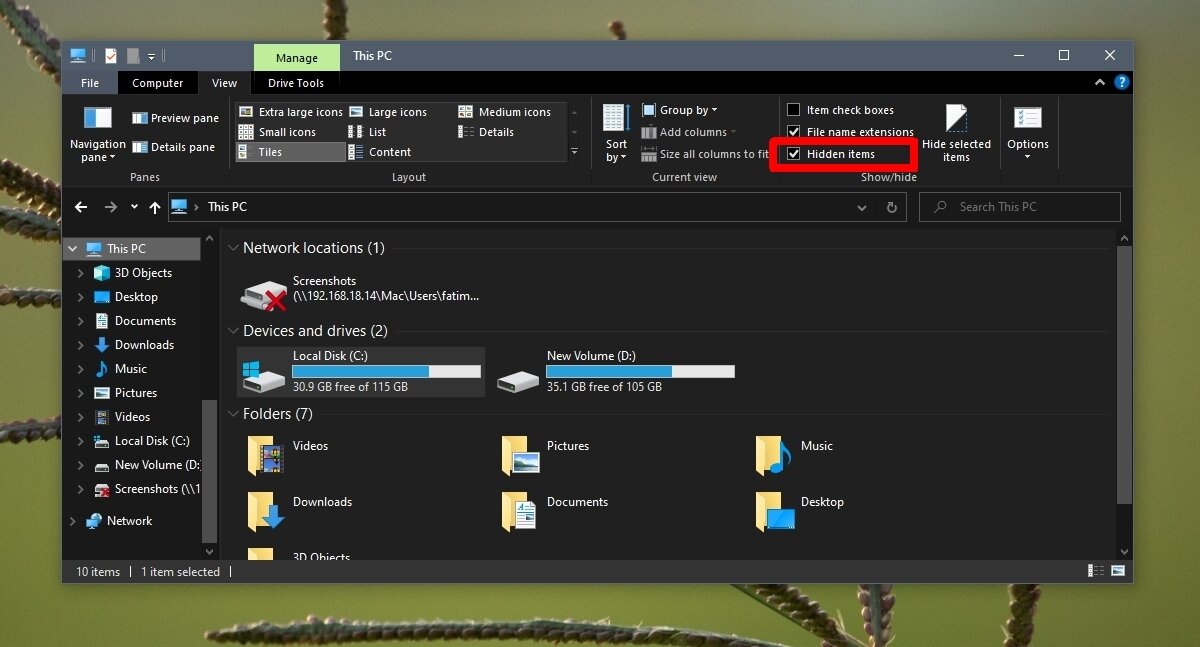 How To Find And Open The AppData Folder On Windows 10   Show Hidden Items 1 