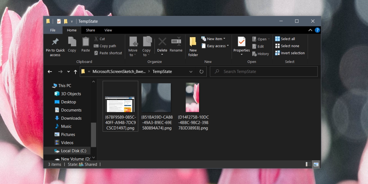screenshot snip shortcut windows 10