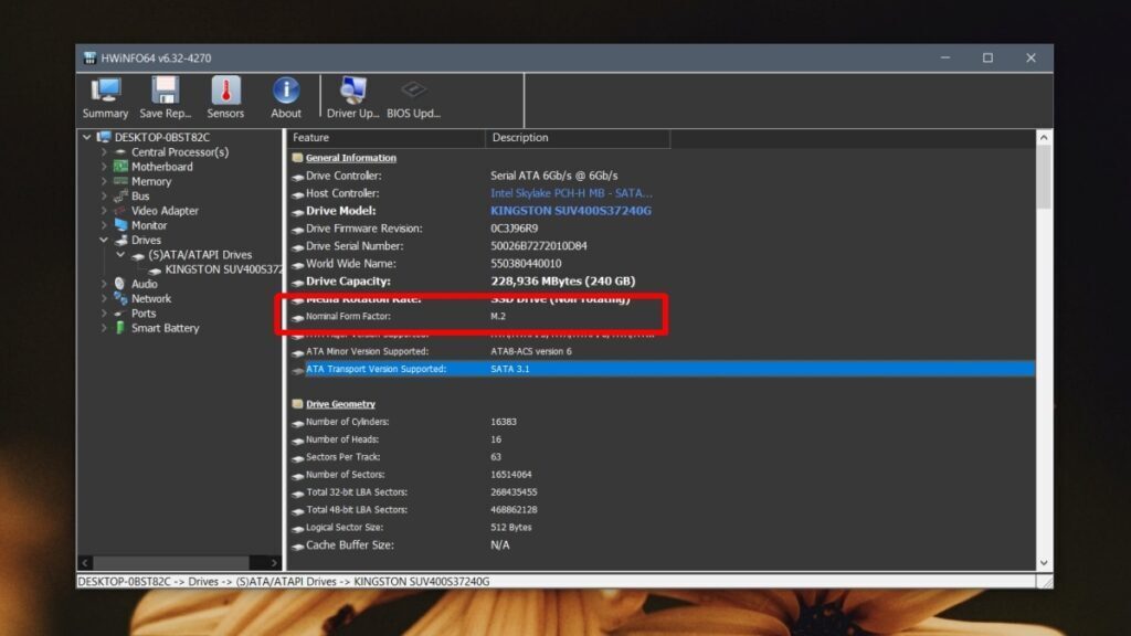 How to check if an SSD is SATA or NVMe on Windows 10