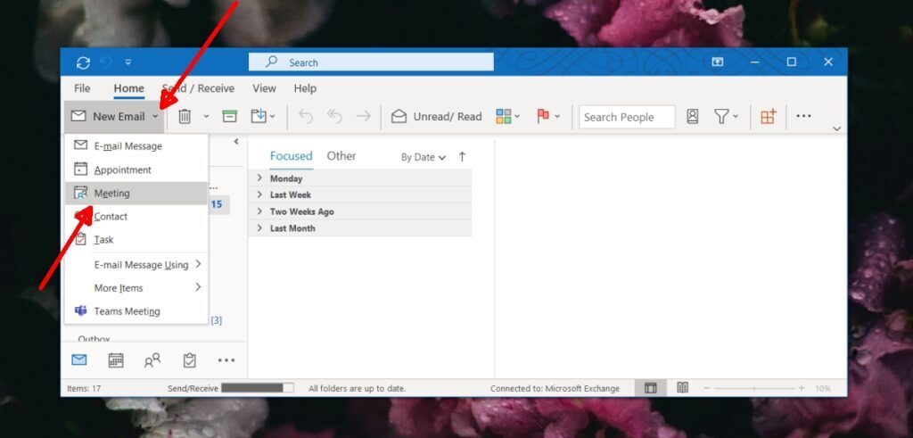 How to create and send a meeting invite from Outlook